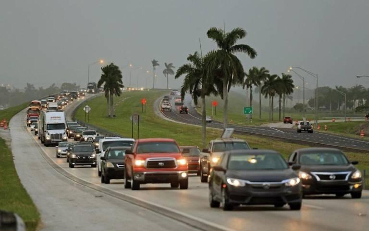 South Floridians head north on the Turnpike to escape Hurricane Irma when it seemed to be heading for Miami. 